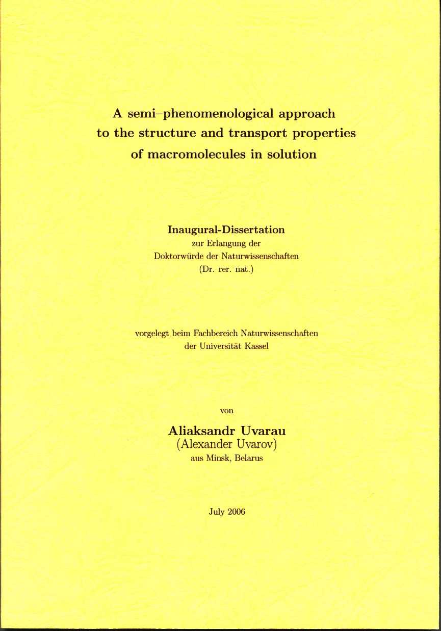 Phd thesis proposal cover page