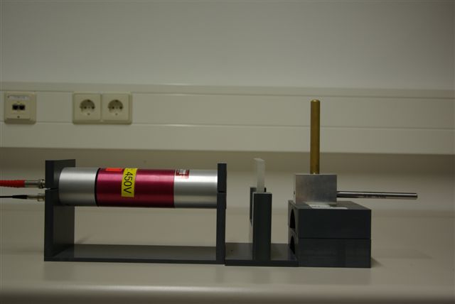 NaI-scintillator used for energy measurements